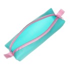 Пенал мягкий, 1 отделение, 60 х 195 х 50 мм, объёмный, К-921, мятный - Фото 4