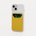 Картхолдер на телефон TEXTURA, кожа флотер, цвет жёлтый - фото 9881111