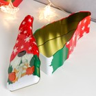Шкатулка металл "Гномик в снежном колпаке с подарком" 7х9,5х21 см - Фото 5