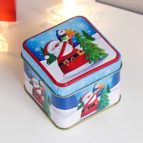 Шкатулка металл квадрат 