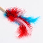 Дразнилка «Перья с колокольчиком» на деревянной палочке, с бубенчиком, цвет МИКС - Фото 5