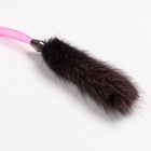 Дразнилка - удочка "Норковый хвостик на пружинке" на деревянной палочке, микс цветов 9157067