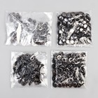 Кнопка установочная, Альфа (S-образная), железная, d=10 мм, цвет чёрный никель - Фото 5