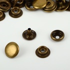 Кнопка установочная, Омега (О-образная), железная, d = 12,5 мм, цвет бронзовый - Фото 2