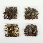 Кнопка установочная, Омега (О-образная), железная, d=12 мм, цвет бронзовый - Фото 4