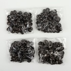 Кнопка установочная, Омега (О-образная), железная, d=12 мм, цвет чёрный никель - Фото 4