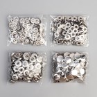 Кнопка установочная, Альфа, железная, d=15 мм, цвет серебряный, цена за 1 штуку - Фото 5