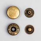 Кнопка установочная, Альфа (S-образная), железная, d = 15 мм, цвет бронзовый - Фото 3