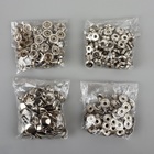 Кнопка установочная, Омега (О-образная), железная, d=15 мм, цвет серебряный - Фото 4