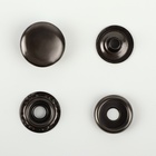Кнопка установочная, Омега (О-образная), железная, d = 15 мм, цвет чёрный никель - Фото 3