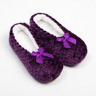 Носки-тапочки женские MINAKU цв.фиолетовый, р-р 35-37 (23 см) - фото 2760949