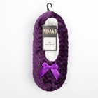 Носки-тапочки женские MINAKU цв.фиолетовый, р-р 35-37 (23 см) 7587459