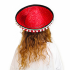 Карнавальная шляпа «Сомбреро», цвет красный - Фото 4