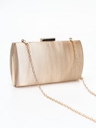 Сумка-клатч на фермуаре, цвет бежевый - Фото 7