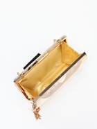 Сумка-клатч на фермуаре, цвет бежевый - Фото 9