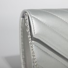 Сумка женская на магните, цвет серебряный - фото 59781371