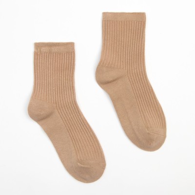 Носки детские MINAKU, бежевые, размер 35-36, 22-24 см (9-12 лет)