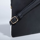 Сумка кросс-боди на молнии, цвет чёрный/белый - фото 24069634