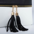 Сумка кросс-боди на молнии, цвет чёрный/белый - фото 24069636