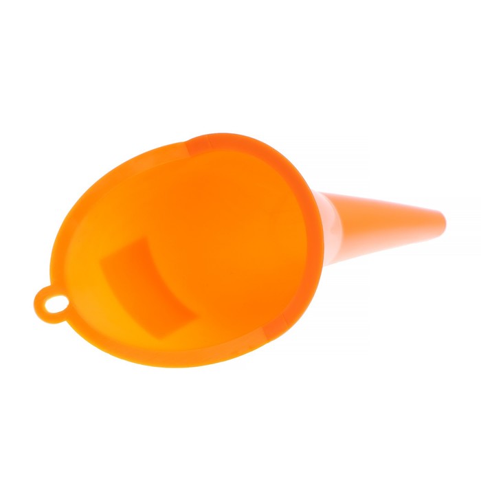 Воронка для ГСМ, пластик, оранжевый, диаметр 85 мм, длина 29 см
