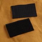 Шеврон на одежду «Георгиевская лента», с липучкой, 8×5 см, чёрный, оранжевый - Фото 3