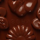 Форма для шоколада Доляна «Цветение», силикон, 21×10,5×0,7 см, 12 ячеек - Фото 4