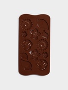 Форма для шоколада Доляна «Цветение», силикон, 21×10.5×0.7 см, 12 ячеек, коричневая - Фото 4