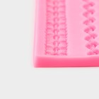 Молд «Креол», силикон, 30×5,3×0,7 см, цвет розовый - фото 4357886