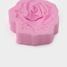 Молд Доляна «Дикая роза», силикон, 5,5×5×1,5 см, цвет розовый - Фото 3