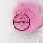 Молд Доляна «Дикая роза», силикон, 5,5×5×1,5 см, цвет розовый - фото 4357899