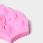Молд Доляна «Огонь», силикон, 8×6,5×1 см, цвет розовый - Фото 3