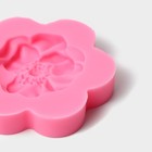Молд Доляна «Фиалка», силикон, 6×6×1,2 см, цвет розовый - фото 4357913