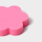 Молд Доляна «Фиалка», силикон, 6×6×1,2 см, цвет розовый - фото 4357914