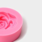 Молд Доляна «Розан», силикон, 4,7×4,7×1,9 см, цвет розовый - Фото 3