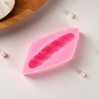 Молд для заливки «Багет», силикон, 7.5×3.5×1.5 см, розовый - Фото 2