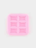 Молд для заливки Sweet, силикон, 6 ячеек, 6×1 см, розовый - Фото 1