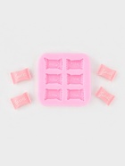 Молд для заливки Sweet, силикон, 6 ячеек, 6×1 см, розовый - Фото 1