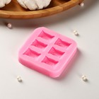 Молд для заливки Sweet, силикон, 6 ячеек, 6×1 см, розовый - Фото 3