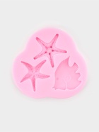 Молд для заливки «Лагуна», силикон, 3 ячейки, 8×7.5×1 см, розовый - Фото 1