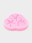 Молд для заливки «Лагуна», силикон, 3 ячейки, 8×7.5×1 см, розовый - Фото 2