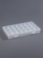 Органайзер для хранения мелочей, 21 ячейка, 10.5×17×2.5 см, прозрачный - Фото 5