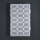 Органайзер для декора, 7 блоков, 3 ячейки, 10,5 × 17 × 2,5 см, цвет прозрачный - Фото 7