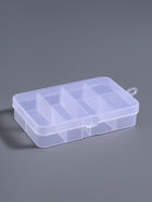 Органайзер для хранения мелочей, 8 ячеек, 10.6×6.5×2.3 см, прозрачный - Фото 3