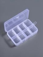 Органайзер для хранения мелочей, 8 ячеек, 10.6×6.5×2.3 см, прозрачный - Фото 4
