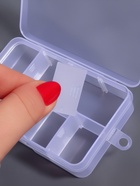 Органайзер для хранения мелочей, 8 ячеек, 10.6×6.5×2.3 см, прозрачный - Фото 5