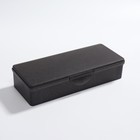Органайзер для маникюрных/косметических принадлежностей, 18,8 × 7,1 × 4 см, цвет чёрный полупрозрачный - Фото 2
