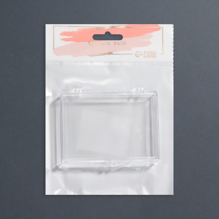 Органайзер для декора «Кристалл», 9,4 × 6,8 × 1,6 см, цвет прозрачный 30052