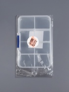 Органайзер для хранения мелочей, передвижные перегородки, 8 секций, 10.5×7×2.4 см, прозрачный - Фото 6