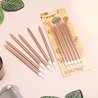 Свечи в торт «Ройс», 6 шт., высокие, 13 см, шампань металлик - Фото 6