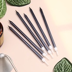 Свечи в торт «Ройс», 6 шт., высокие, 13 см, графит металлик - Фото 5